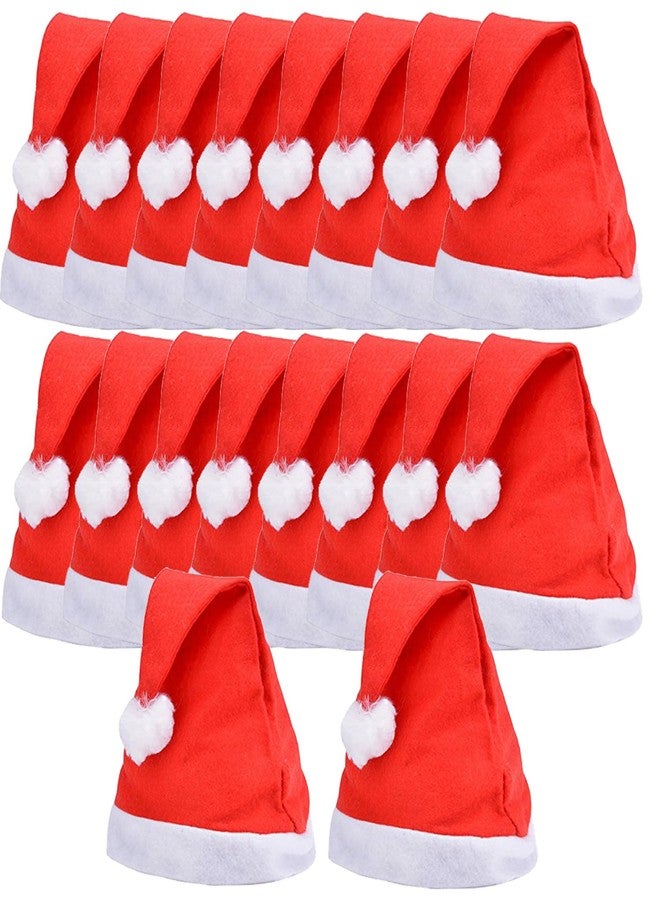 Sesonby (Set Of 36 Christmas Caps Santa Caps X-Mass Caps Santa Claus Hat, Merry Christmas Party Cap, Hat for Christmas/Xmas Party Santa Hat Red and White Cap for Santa Claus Costume - Image 1
